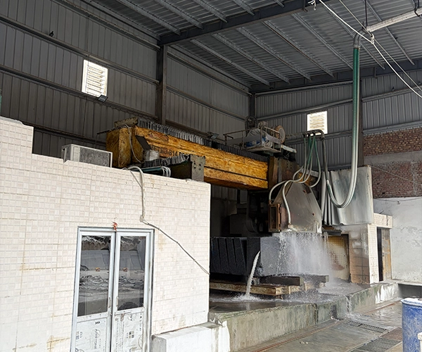 Slab polishing and finishing line